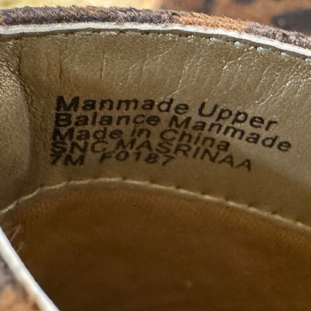 Style & Co. Leopard faux suede ankle boots Excellent UNUSED condition!! 7M - Picture 14 of 16